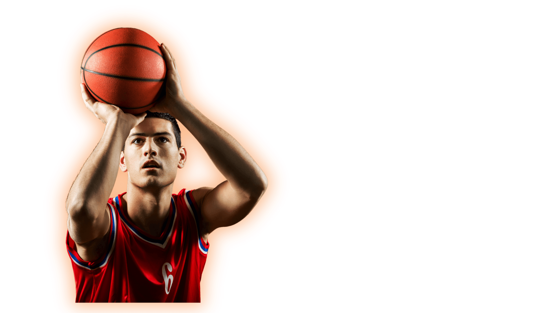 Promo image - basketball player with ball